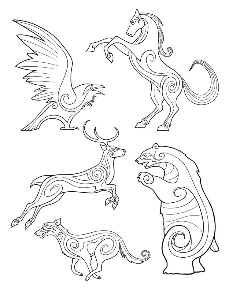 736x952 Tribal Animal Figures Patterns Tribal Animals