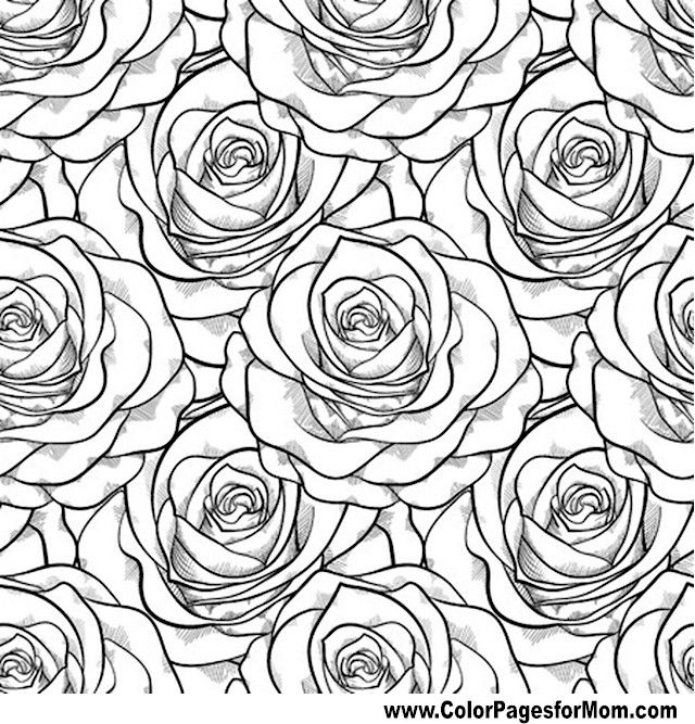 640x667 Adult Coloring Pages Patterns Flowers Colouring For Sweet Draw