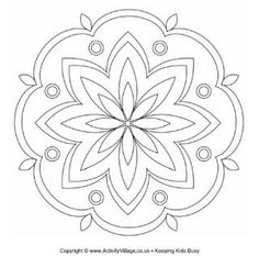 236x233 Printable Design Patterns Rangoli Design Coloring Printable Page