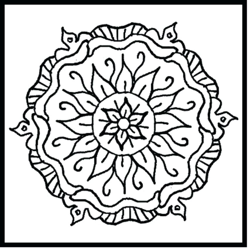 851x850 Cool Patterns To Color Tremendous Cool Printable Coloring Pages
