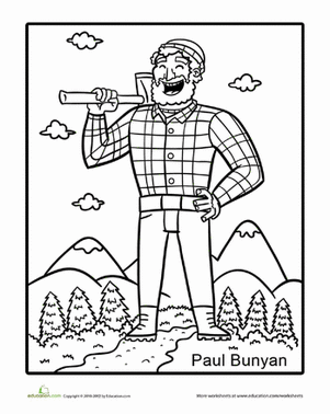301x378 Tall Tales Paul Bunyan Worksheet