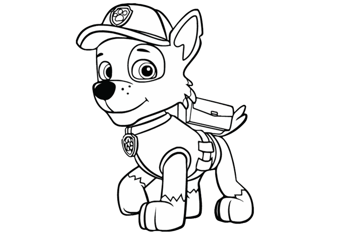 Paw Patrol Chase Drawing at GetDrawings | Free download