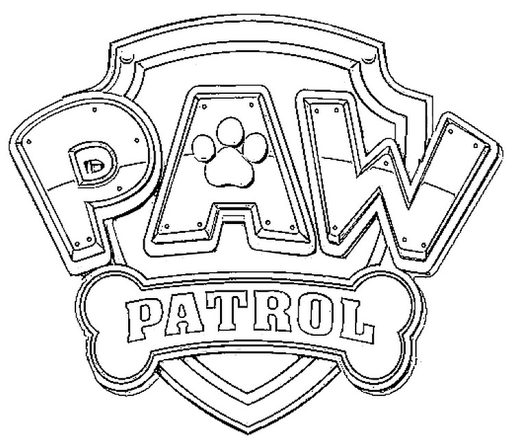 750x648 Coloring Pages Paw Patrol Drawing
