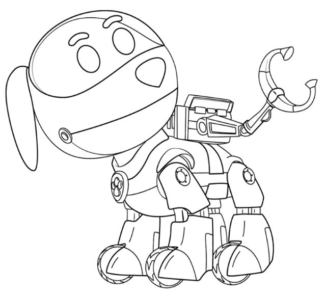 640x583 Paw Patrol Marshall And Chase Coloring Games