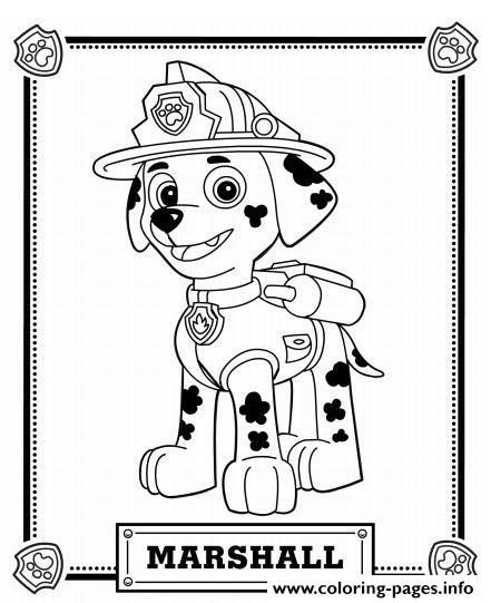 441x541 Paw Patrol Marshall Coloring Pages Printable