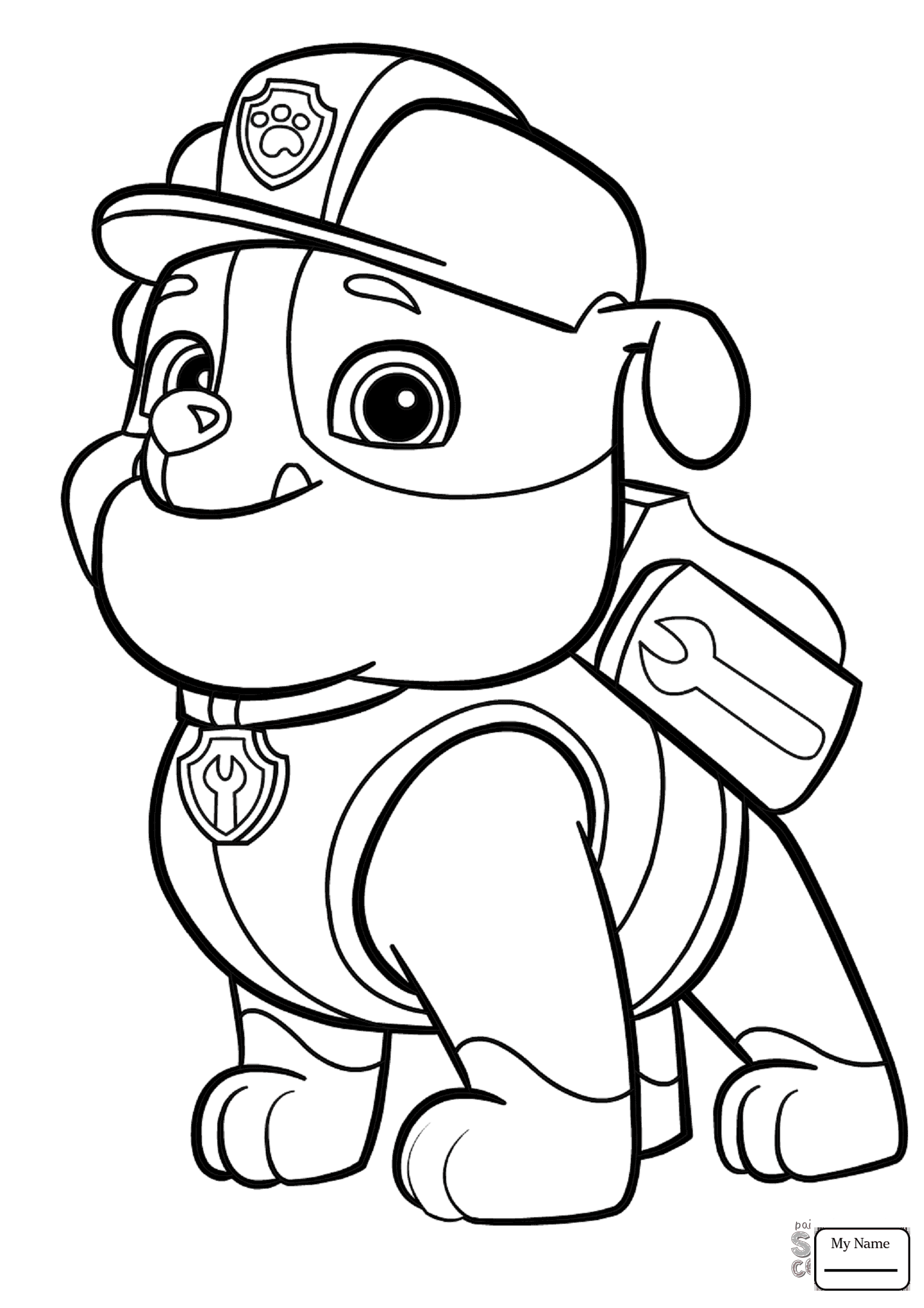 1547x2190 Coloring Pages For Kids Cartoons Paw Patrol Marshall Puppy Paw