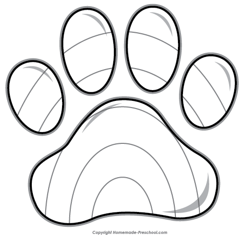 472x459 Free Paw Prints Clipart