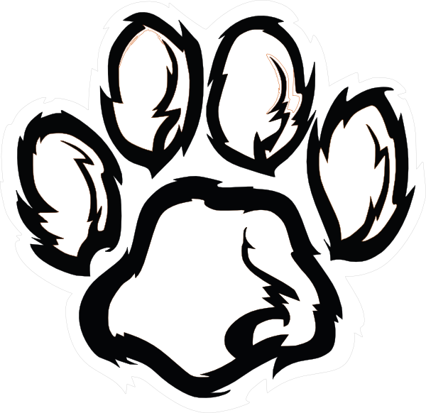 600x582 Paw Print Clip Art