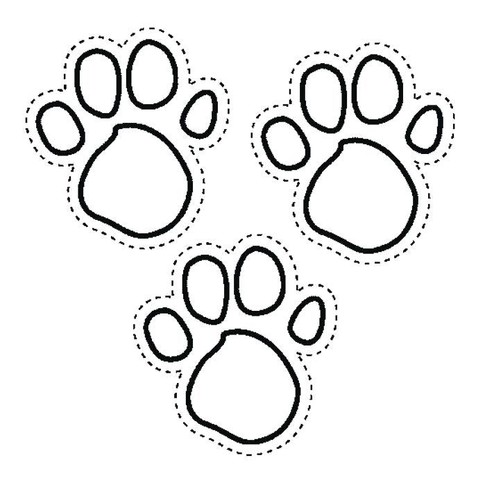 699x699 Paw Print Coloring Page Blues Clues Coloring Pages Paw Print Free