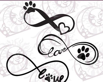 340x270 Paw Print Love Etsy