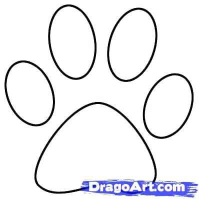 398x398 Paw Print Coloring Pages Synthesis.site