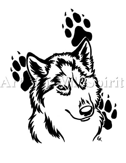 404x523 Collection Of Incredible Paw Print Leg Tattoo Style For Boys