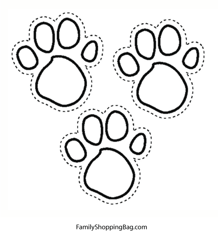  Animal Paw Print Coloring Pages 2