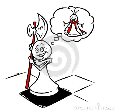 400x386 Pawn Soldier Dream Success Chess Queen Cartoon Doodle Contour