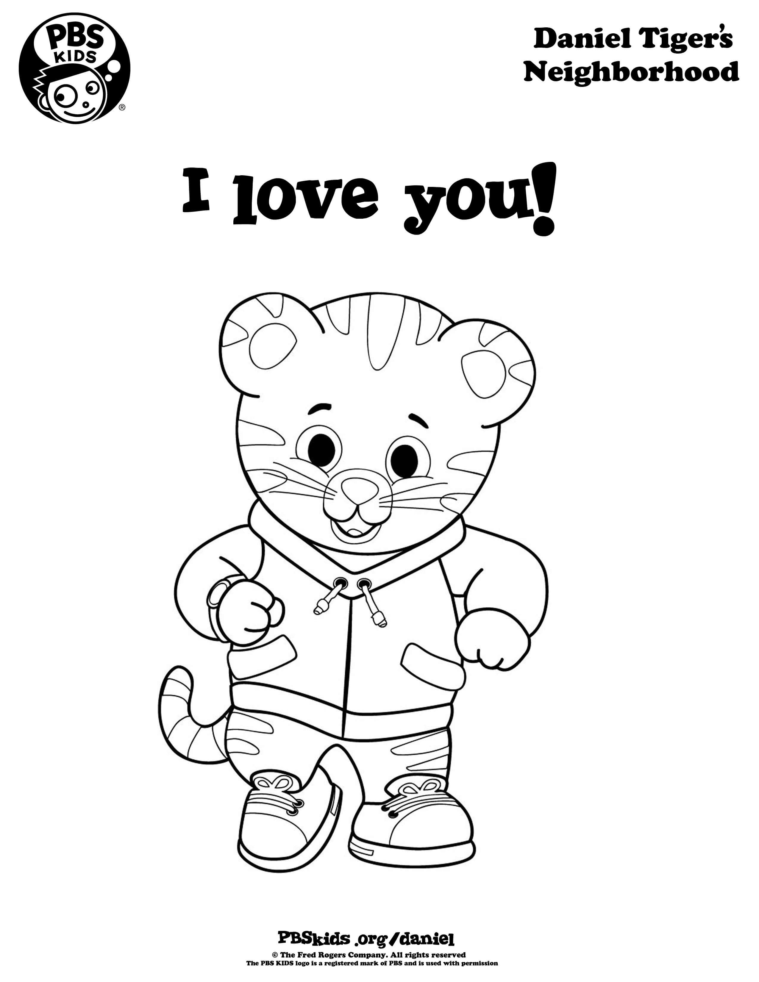 2550x3300 Daniel Tiger Coloring Page 18 Coloring Pages For Kids