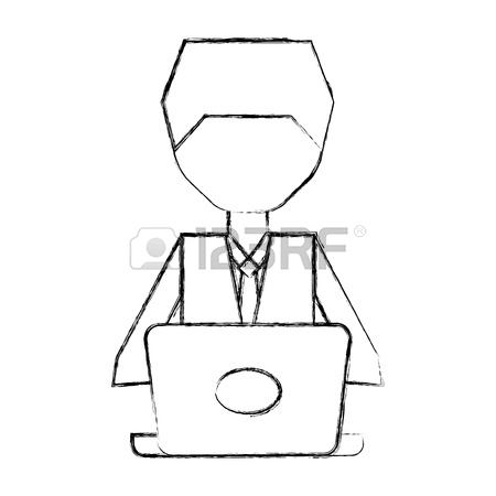 450x450 Sketch Draw Women Pc Faceless Cartoon Vector Graphic Design