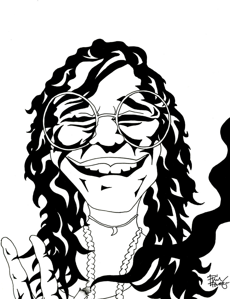 900x1168 Janis Joplin Peace And Love By Philpowers