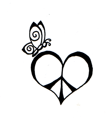 345x399 Peace, Love And Faith I By Marjolijn Ashara