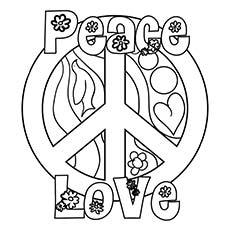 230x230 Peace Coloring Pages Coloring Page For Kids