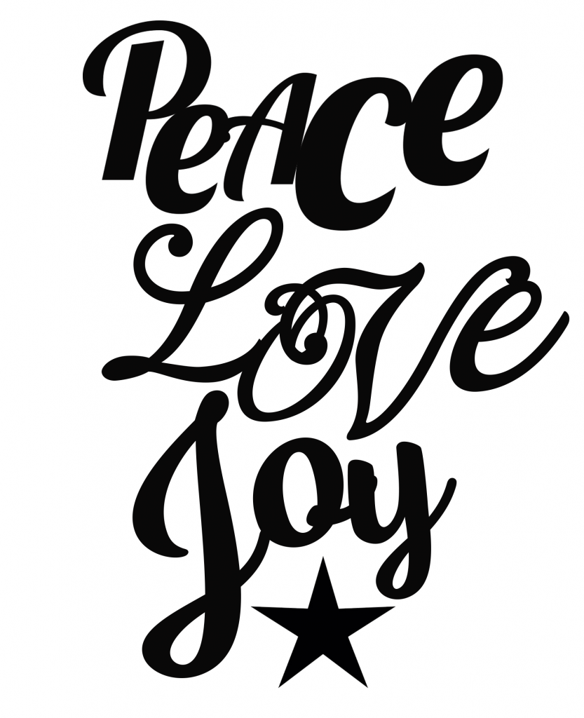 833x1024 Free Peace Love Joy Svg File