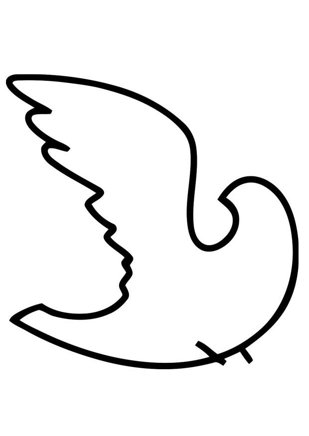 620x875 Coloring Page Peace Dove