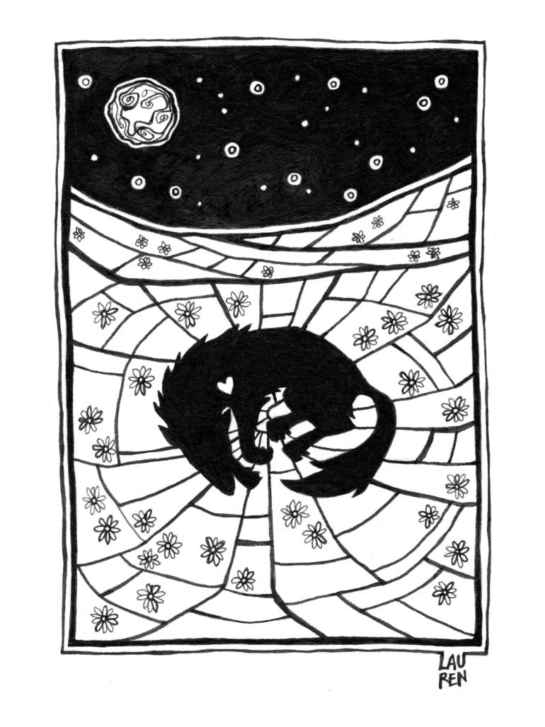 770x1027 Saatchi Art Silent Night (Peace) Drawing By Lauren Sebastian