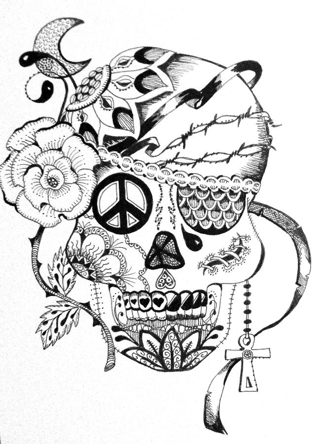 649x900 Sugar Skull