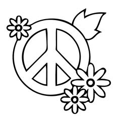 230x230 Top 25 Free Printable Peace Sign Coloring Pages Online