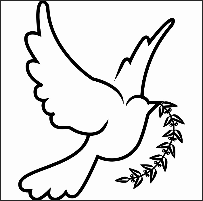 706x699 Easy Dove Drawing Be2ha Unique Sketch Style Human Hands With Peace