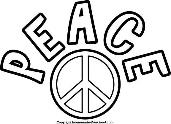 576x420 Free Peace Sign Clipart