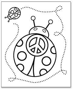 268x325 Peace Sign Coloring Pages