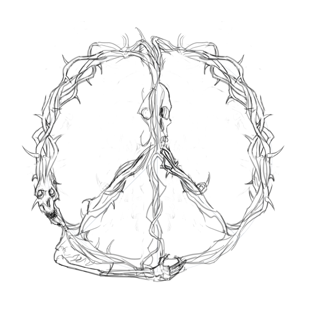 640x640 A Wolf Illustrations Blog Peace Sign Sketch