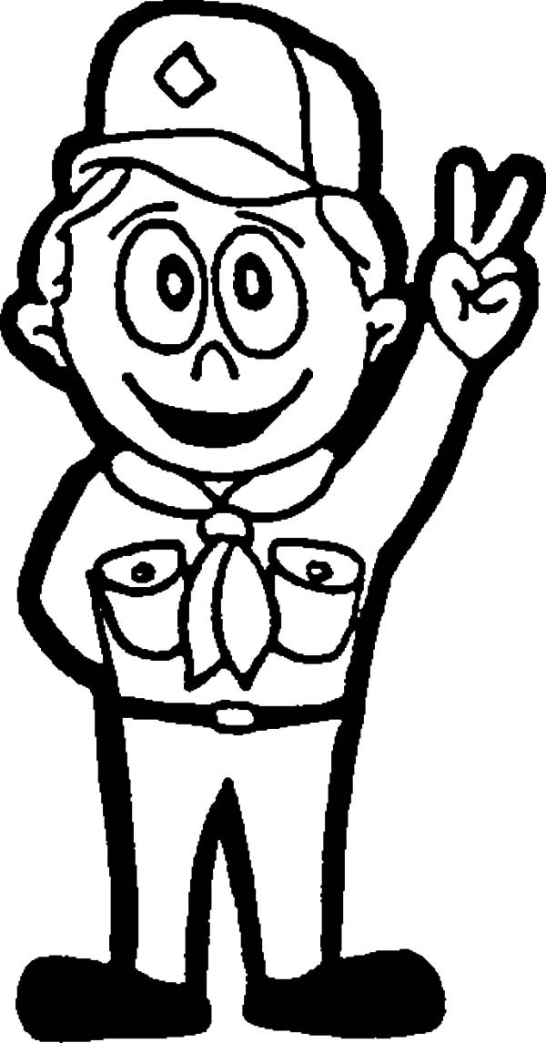 600x1146 Boy Scouts Peace Sign Coloring Pages Best Place To Color