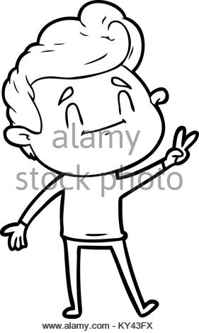 281x470 Cartoon Boy Giving Peace Sign Stock Vector Art Amp Illustration