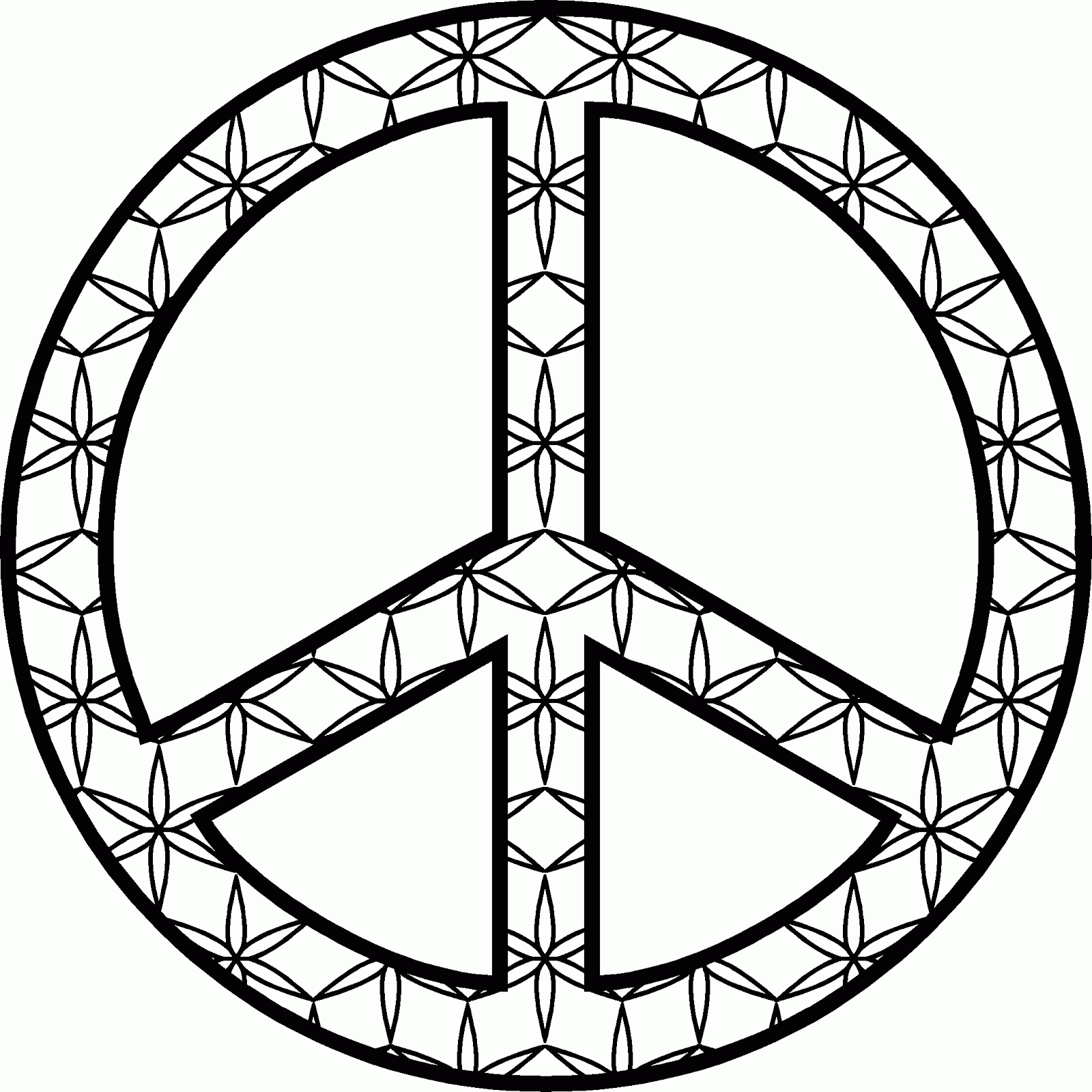 1600x1600 Peace Coloring Pages