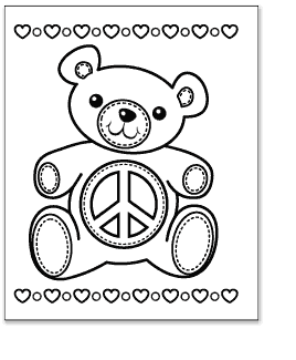 268x325 Peace Coloring Pages Coloring Kids