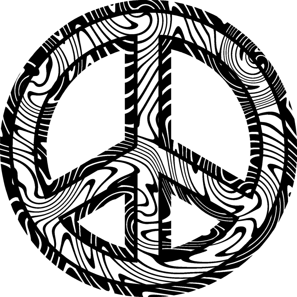 1024x1024 Peace Sign Coloring Pages