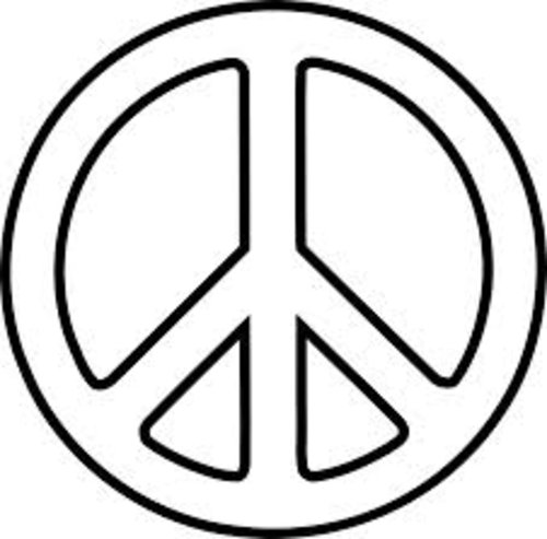 500x493 Peace Signs Coloring Pages