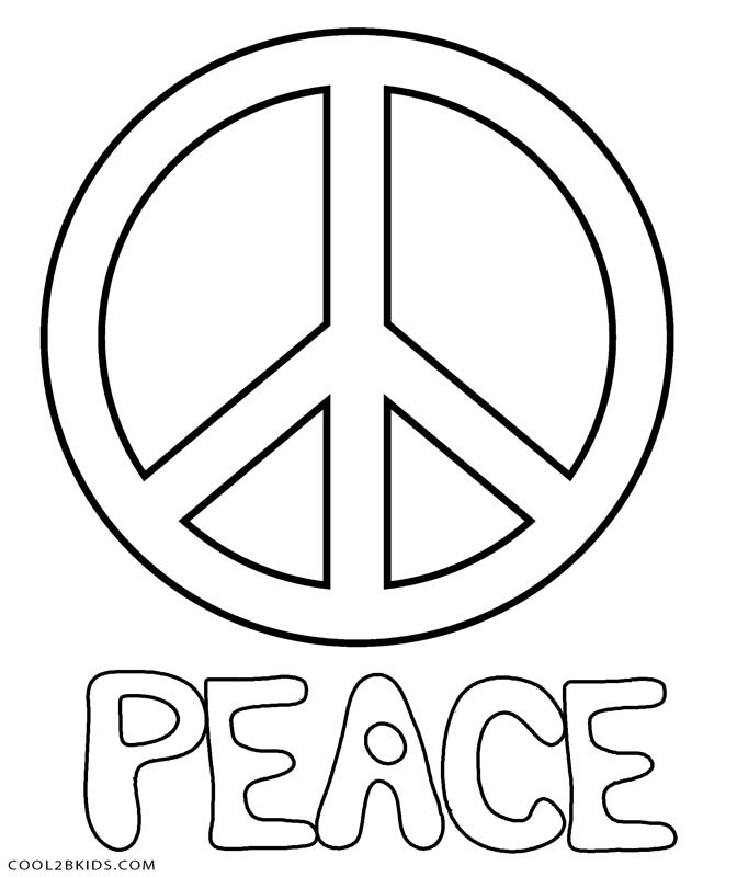 672x800 Printable Coloring Pages Of Peace Signs