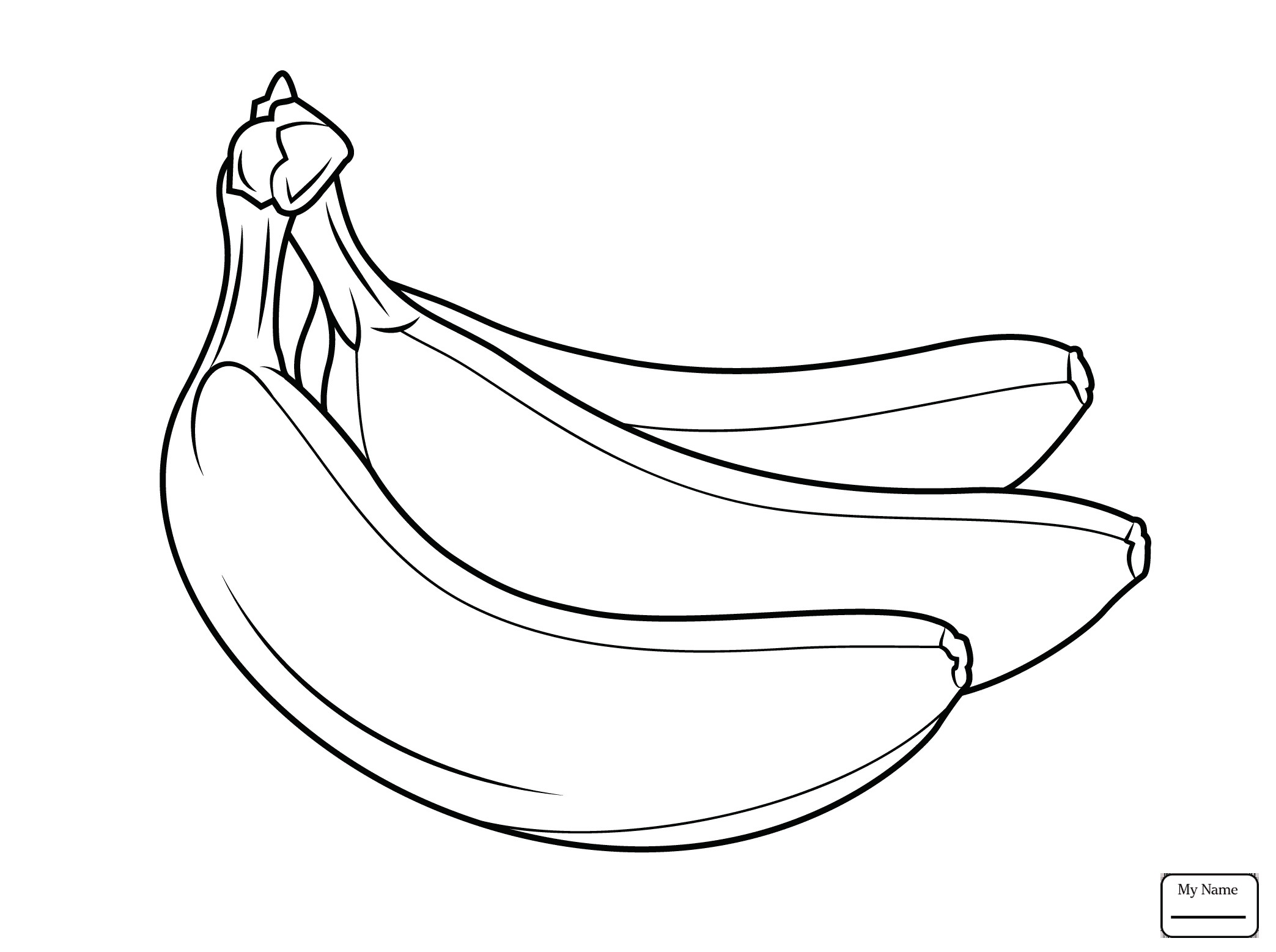 2087x1557 Banana Fruits Coloring Pages For Kids Best Of Bananas Banana