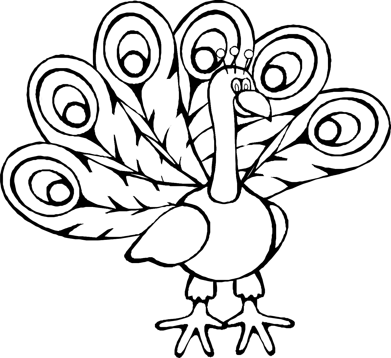 1532x1403 Coloring Pages Of Peacocks