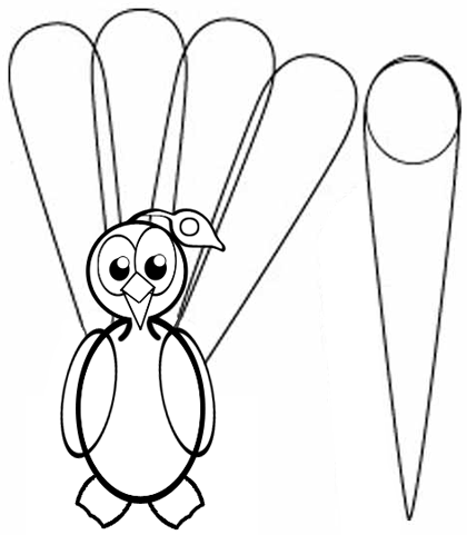 420x481 How To Draw Cartoon Peacocks Step By Step Drawing Tutorial