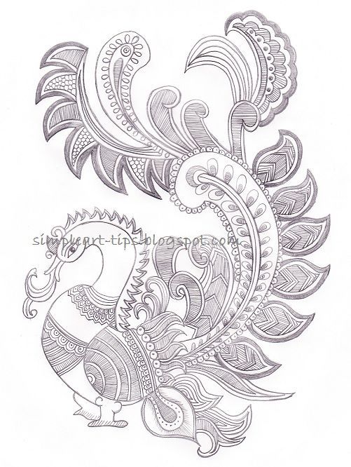 501x666 Peacock Pencil Drawings