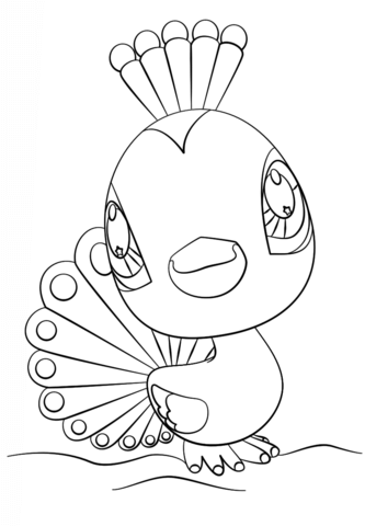 333x480 Littlest Pet Shop Peacock Coloring Page Free Printable Coloring