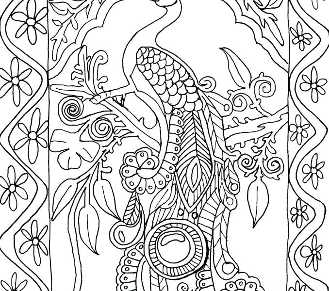 678x600 Peacock Pictures To Color Awesome Peacock Mandala Coloring Pages