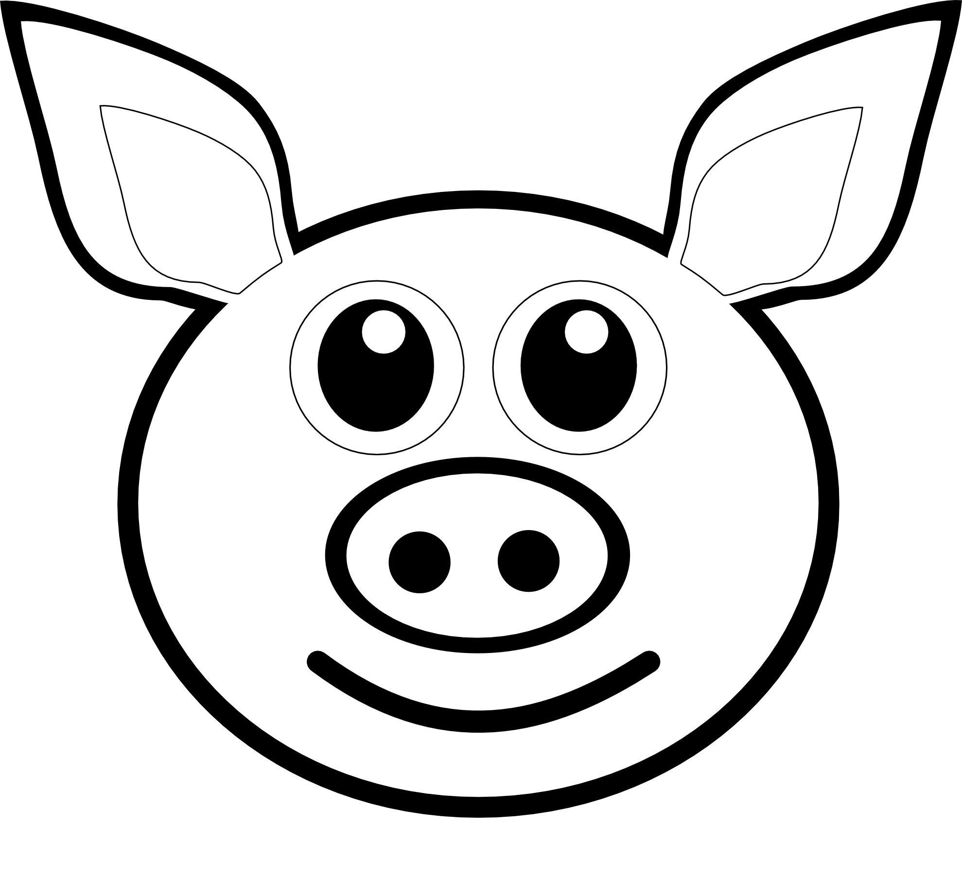 1979x1838 Simple Precious Moment Coloring Pages For Kids Boy And Pig Page