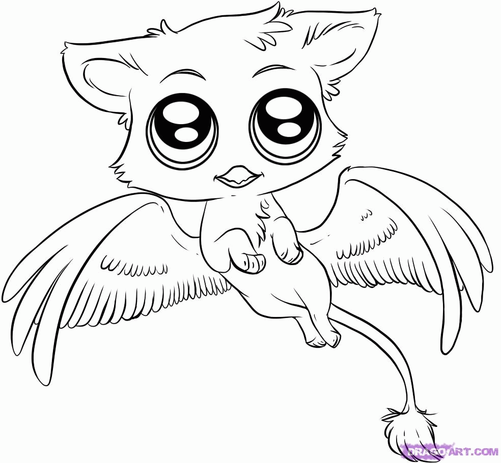 984x910 Cute Baby Animal Coloring Pages Dragoart 504412