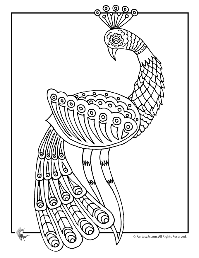 680x880 Summer Peacock Coloring Pages Fancy Peacock Coloring Page