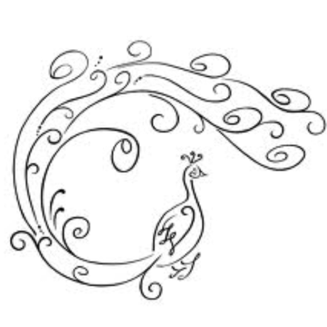 640x640 Really Cute And Simple Peacock Tattoo Idea Tattoos And Piercings
