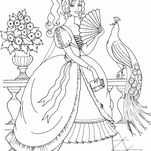 300x300 Pics Of Peacock Feather Outline Coloring Page N Drawing Outline Adult